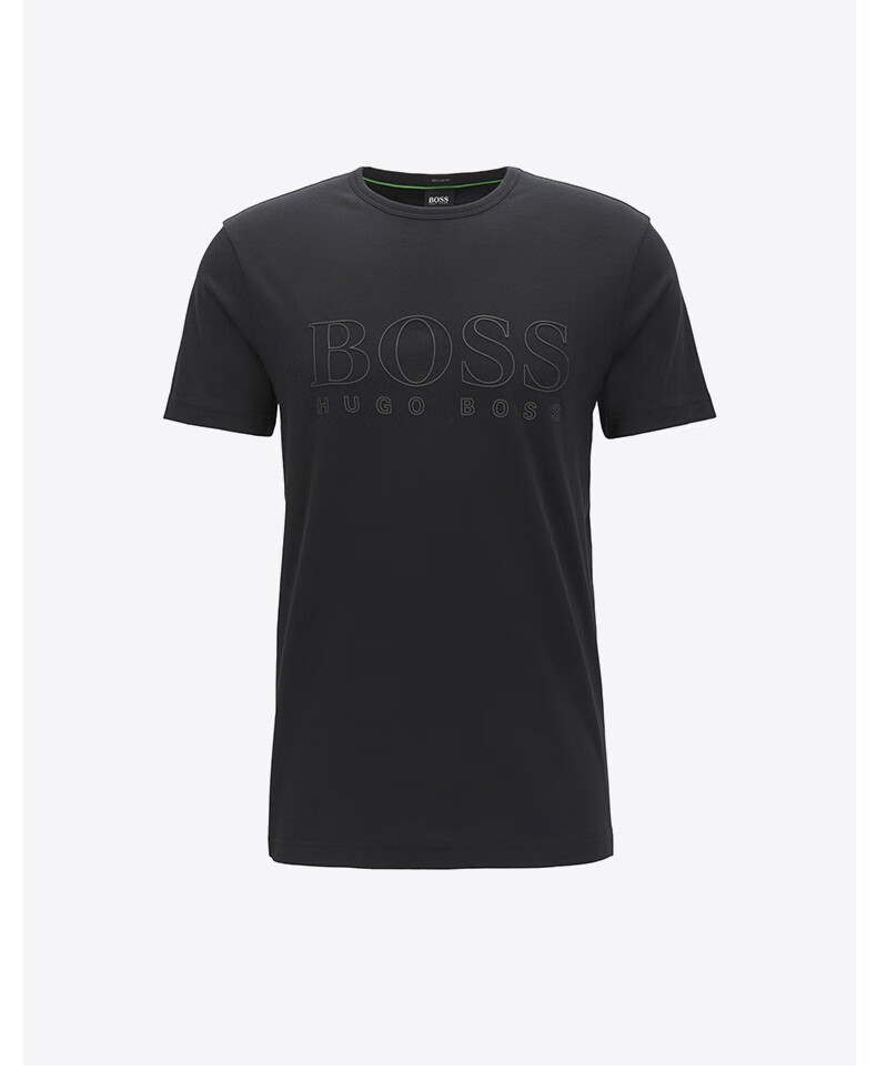 hugo boss雨果博斯男士时尚休闲logo字母印花纯棉圆领短袖t恤 352