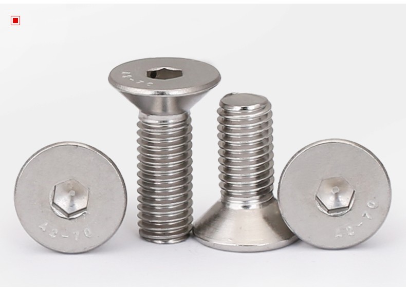 佰瑞特 m10m12m16沉头内六角螺丝螺栓 304不锈钢平头内六角螺丝钉五金