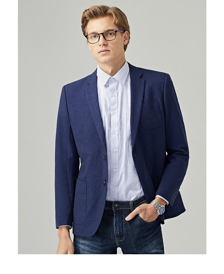 杉杉(firs)西装男 2019年秋冬时尚简约商务休闲青年修身西服男 firsdx