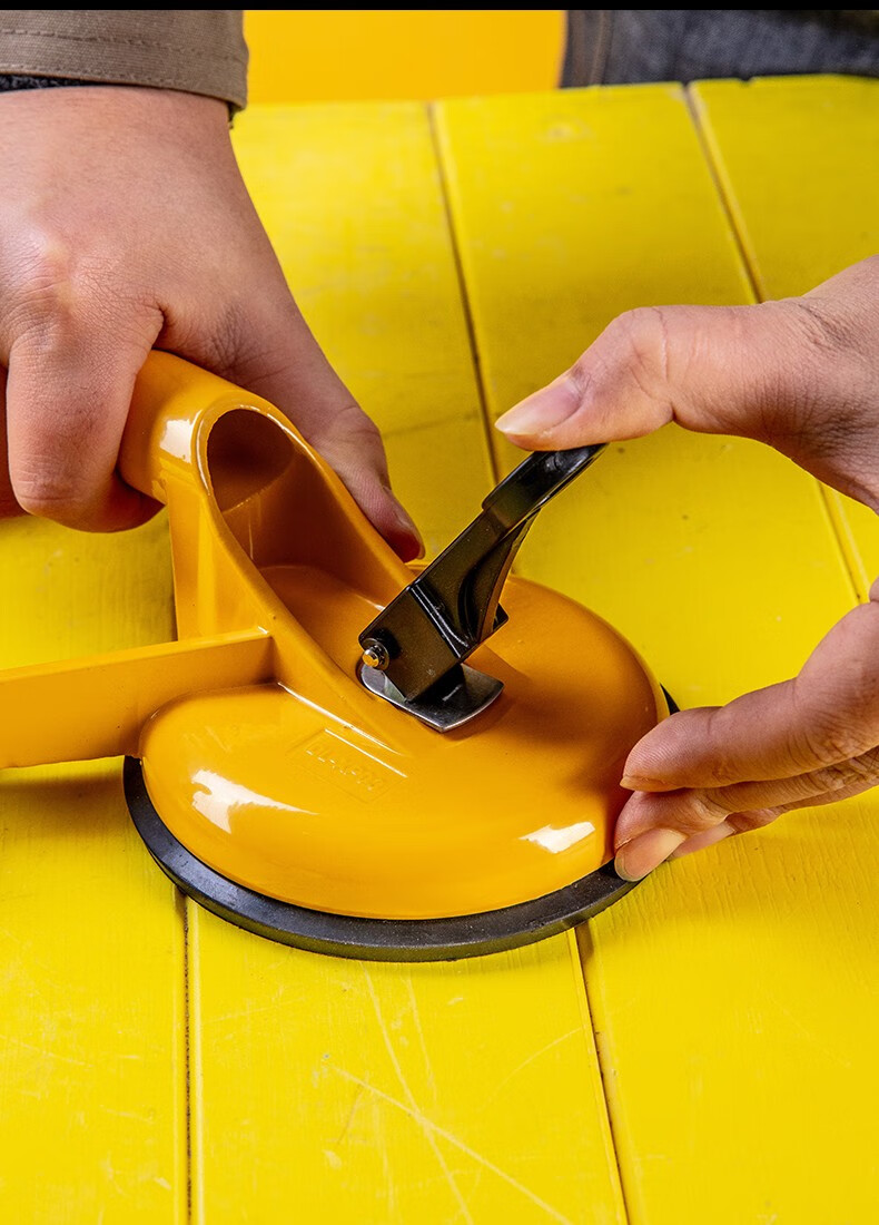 得力deli玻璃吸盘铝合金强力瓷砖吸盘吊顶地板吸提器单爪吸盘dlxp01