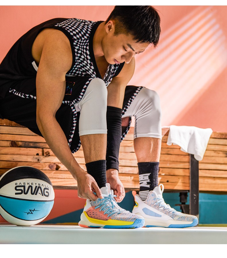 安踏篮球鞋kt汤普森水花1代篮球战靴新款水花缓震耐磨虎扑球鞋kt水花1