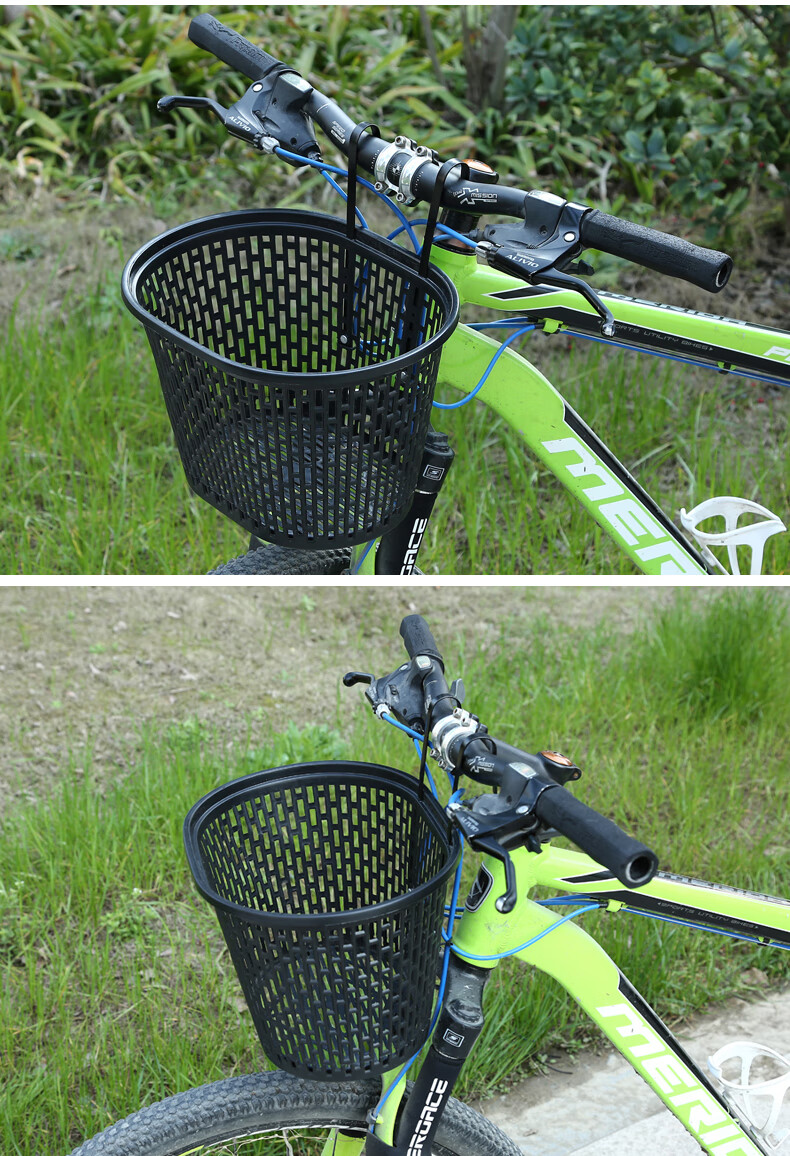 acacia自行车车篮折叠车前置篮筐山地车塑料车筐童车挂蓝挂框通勤车