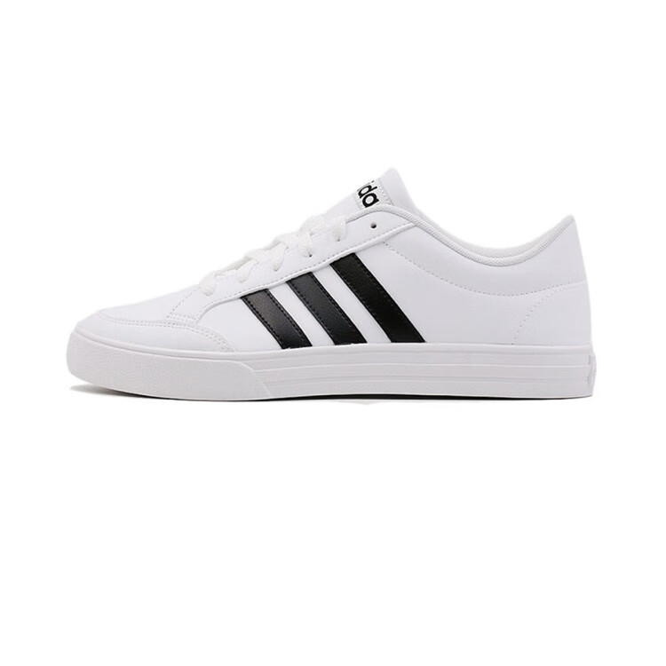 阿迪达斯adidas vs set男子core篮球耐磨软底小白鞋休闲运动鞋 白色