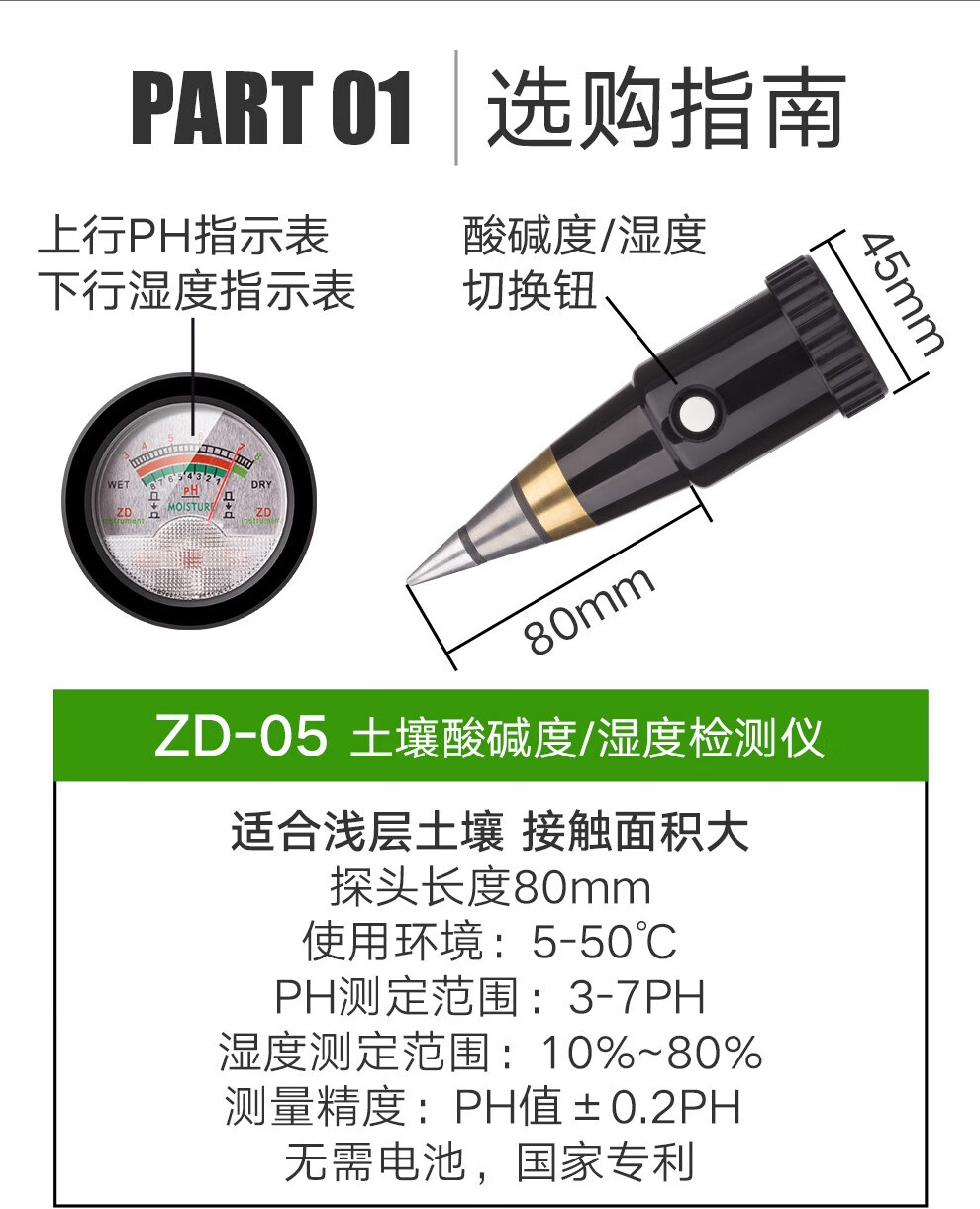 bnch正大土壤ph檢測儀酸鹼度儀肥力測定儀電導率筆檢測筆溼度檢測計高