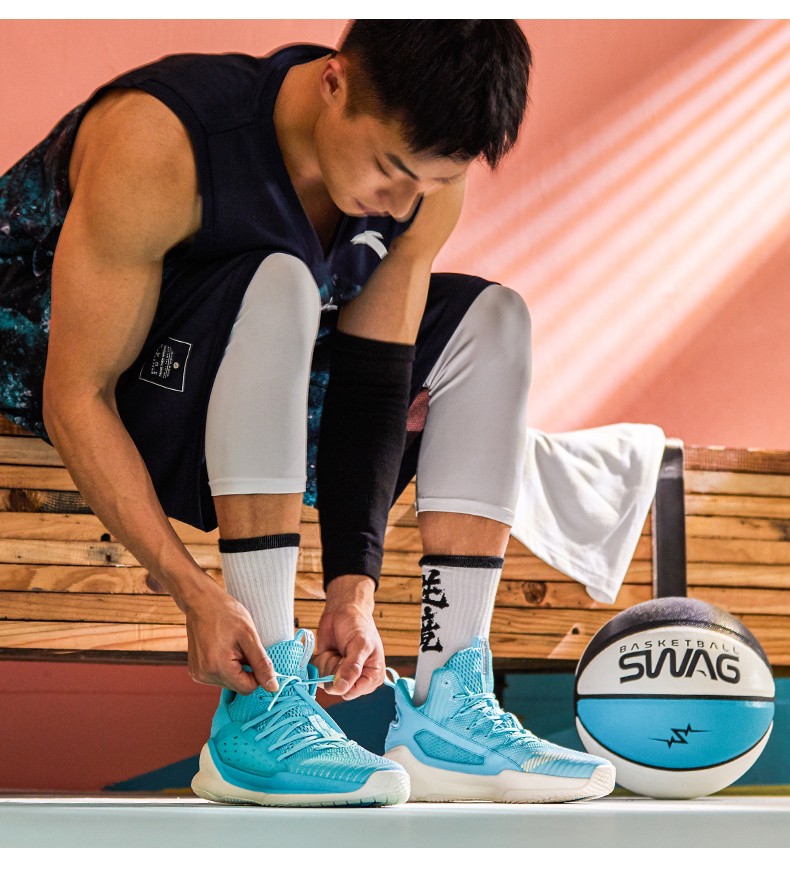 安踏篮球鞋kt汤普森水花1代篮球战靴新款水花缓震耐磨虎扑球鞋kt水花1