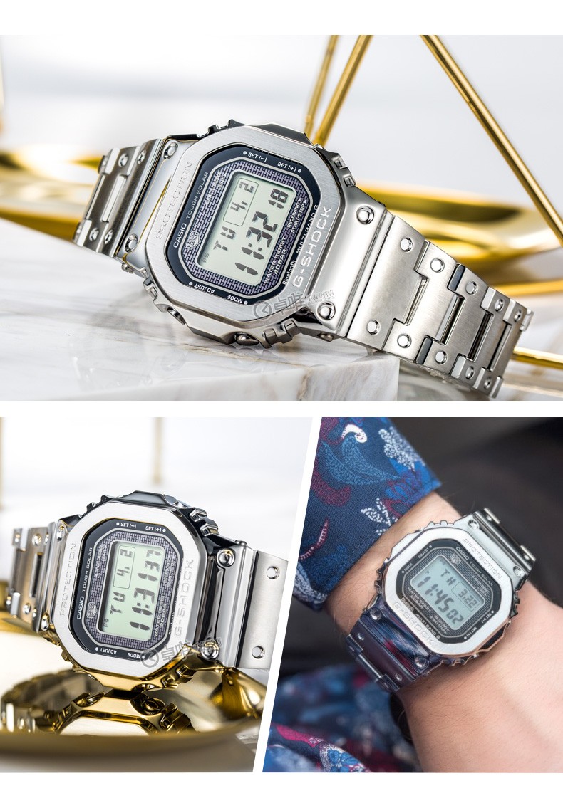 卡西欧男士手表小金砖g-shock太阳能防水表 gmw-b5000-1d【图片 价格