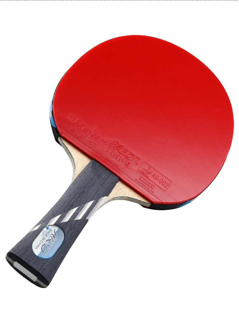 银河乒乓球拍09星10星桧木碳素乒乓球成品拍双面反胶10b单拍09桧木面