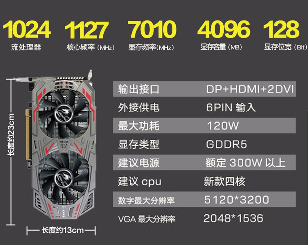 二手9成新七彩虹网驰gtx960750ti9502g4g台式机游戏独立显卡吃鸡赛博