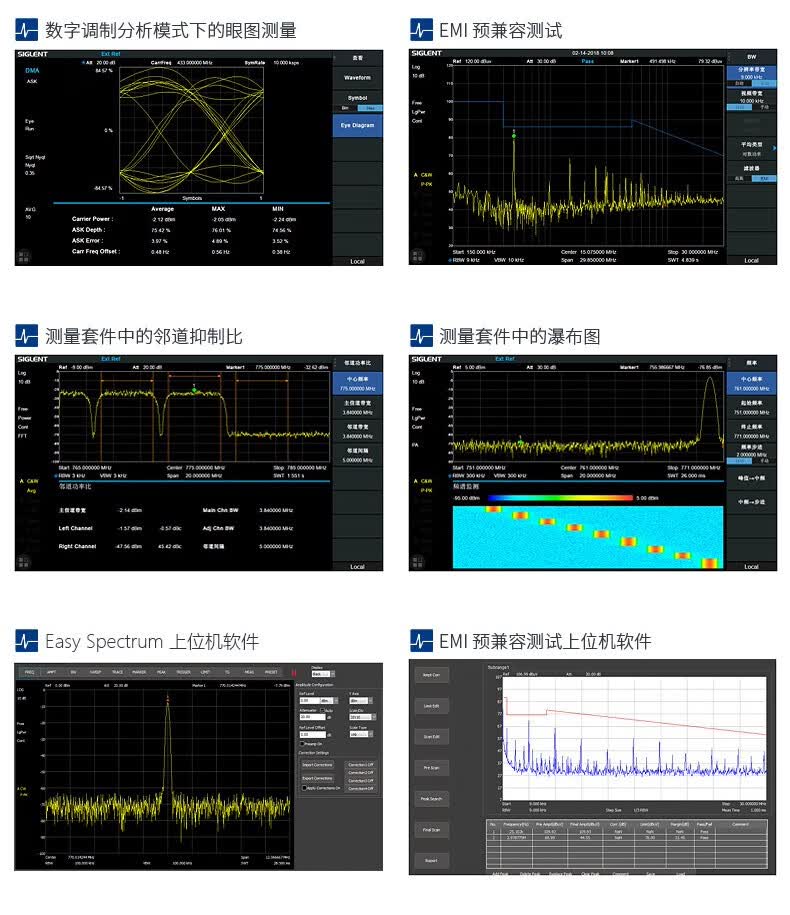 鼎阳频谱仪智能触屏101英寸ssa1015xc数字频谱分析仪ssa1015xc
