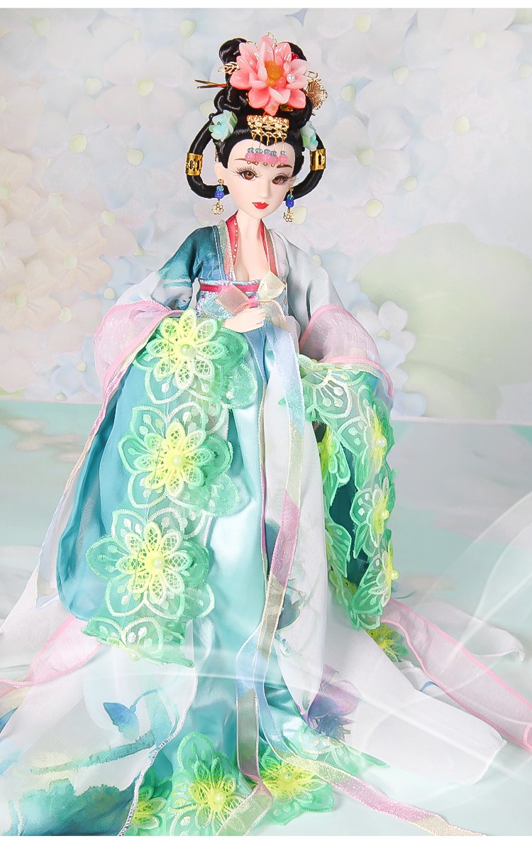 东方韵古装芭比娃娃套装公主洋娃娃玩具儿童女孩仿真换装关节娃娃 四