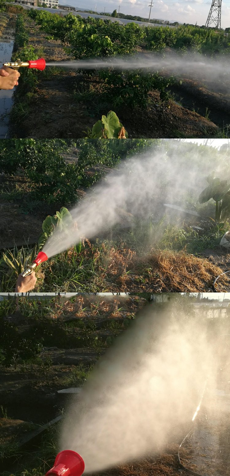 高压喷雾枪果树园林喷枪打药机可调雾化手压枪水枪农用短款长度17cm