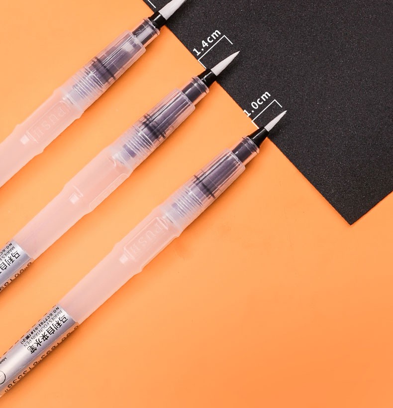 马利牌maries自来水笔套装软头注水式储水毛笔绘画颜料水粉笔固体水彩