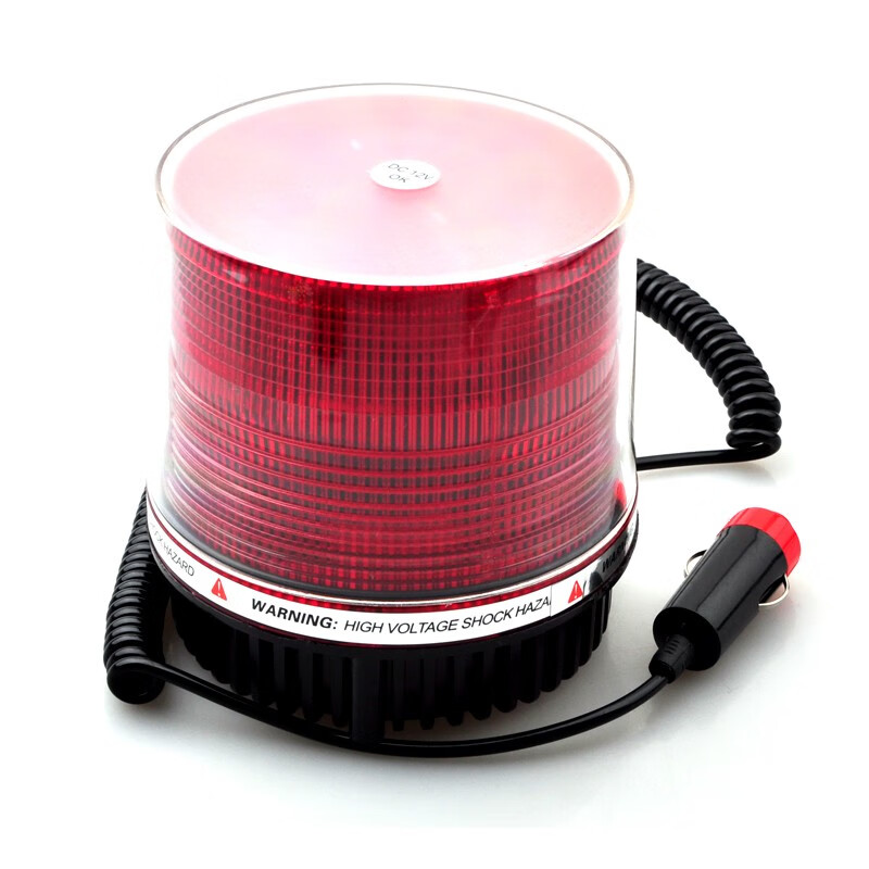 fgacct汽车led红蓝爆闪灯警示灯校车爆闪灯吸顶灯黄色圆形工程车岗亭