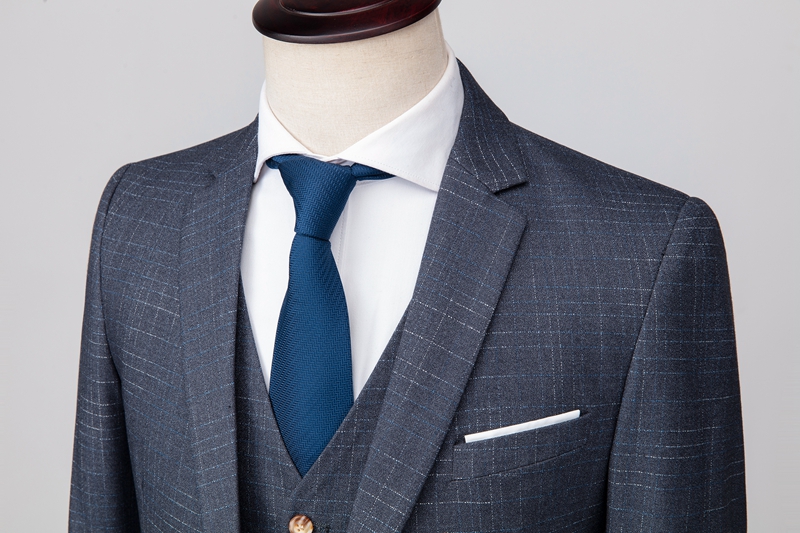 金盾(kin don)西服套装 新款男士时尚商务西装三件套a147-1-xz06黑色m