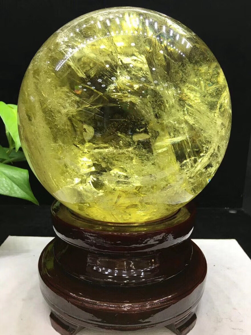 俊辰珠宝天然黄水晶球摆件黄水晶球摆件摆件