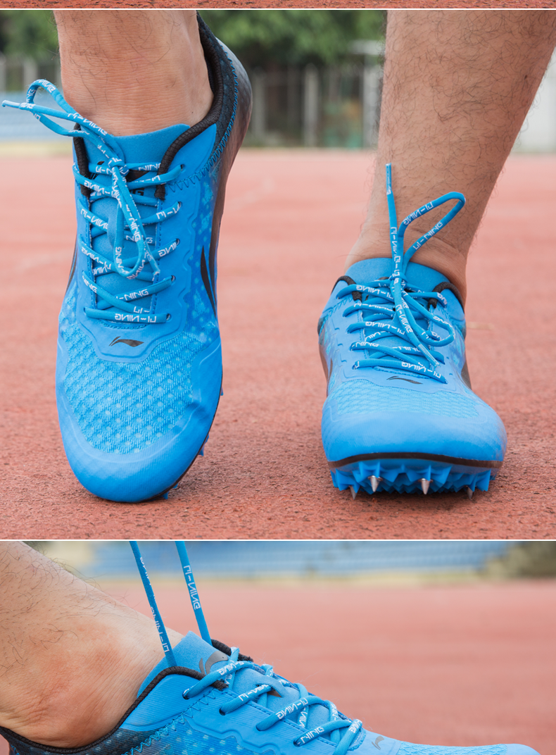 李宁lining钉鞋中高考男女田径钉子鞋跳远训练短跑鸳鸯钉鞋1991黑白