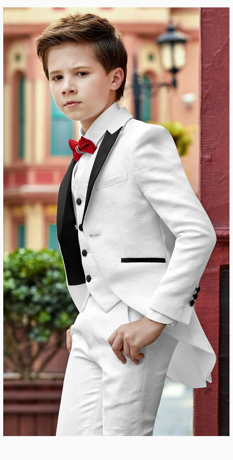 童悠品儿童燕尾服礼服套装大童钢琴演出服男童主持人服装婚礼走秀表演