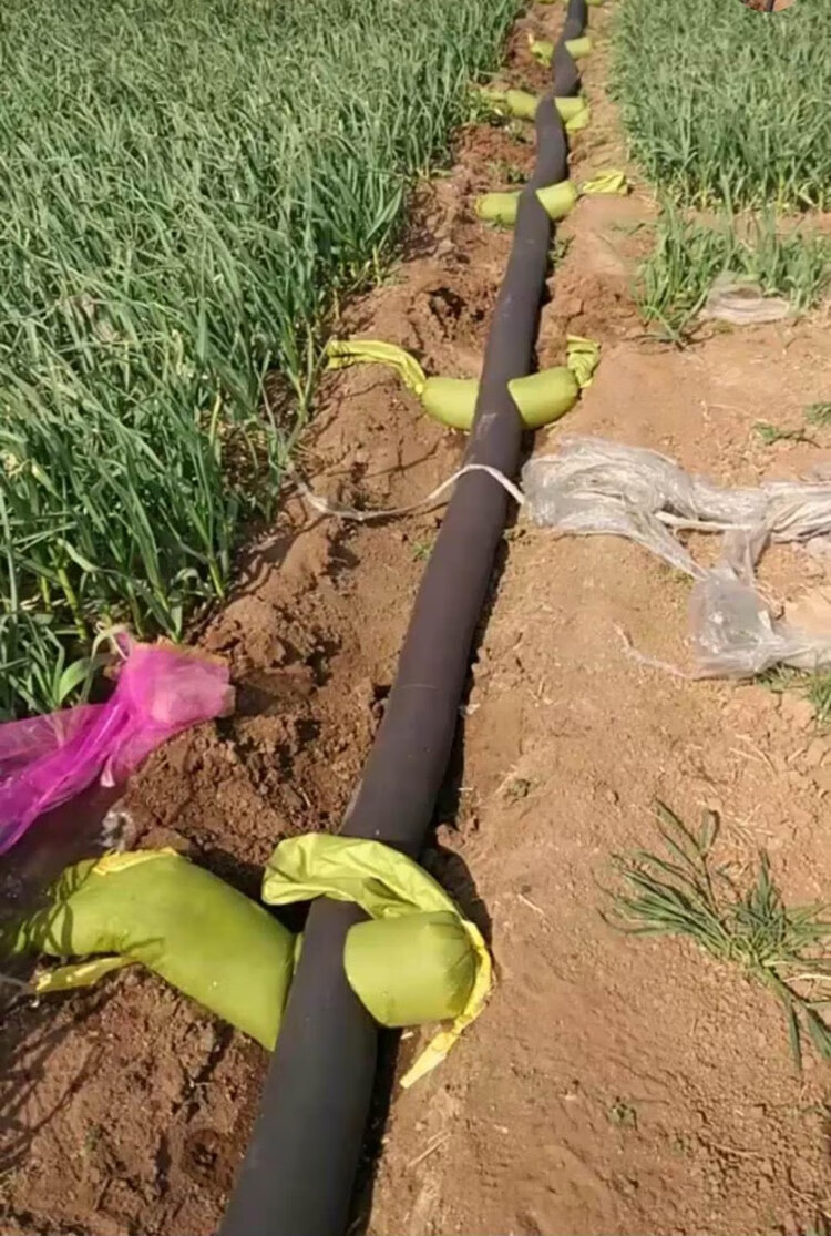 浇地布管子带袖布龙沟布水带浇地灌溉非神器大棚农田 带胶垄与垄距离1