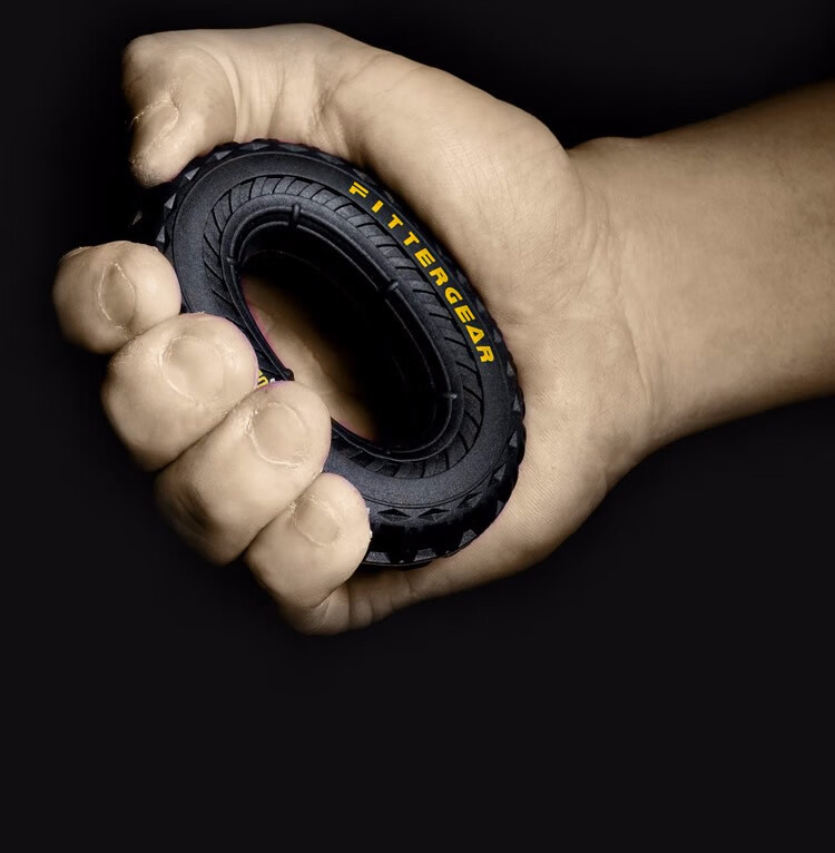 fittergear 健身训练便携式轮胎橡胶握力器家用康复手部力量训练 黑色