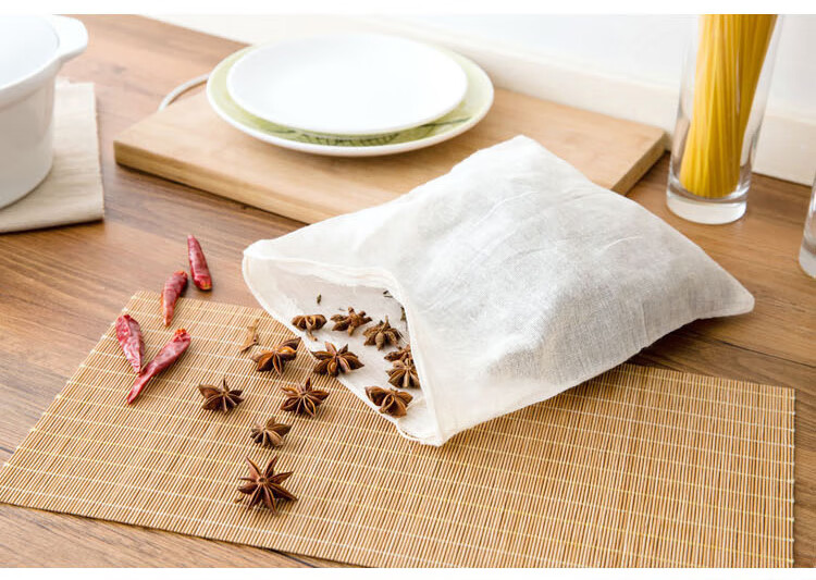 束口中药滤渣袋煲汤袋蒸笼布吸油布煲汤袋 吸油布 18cm 30片装