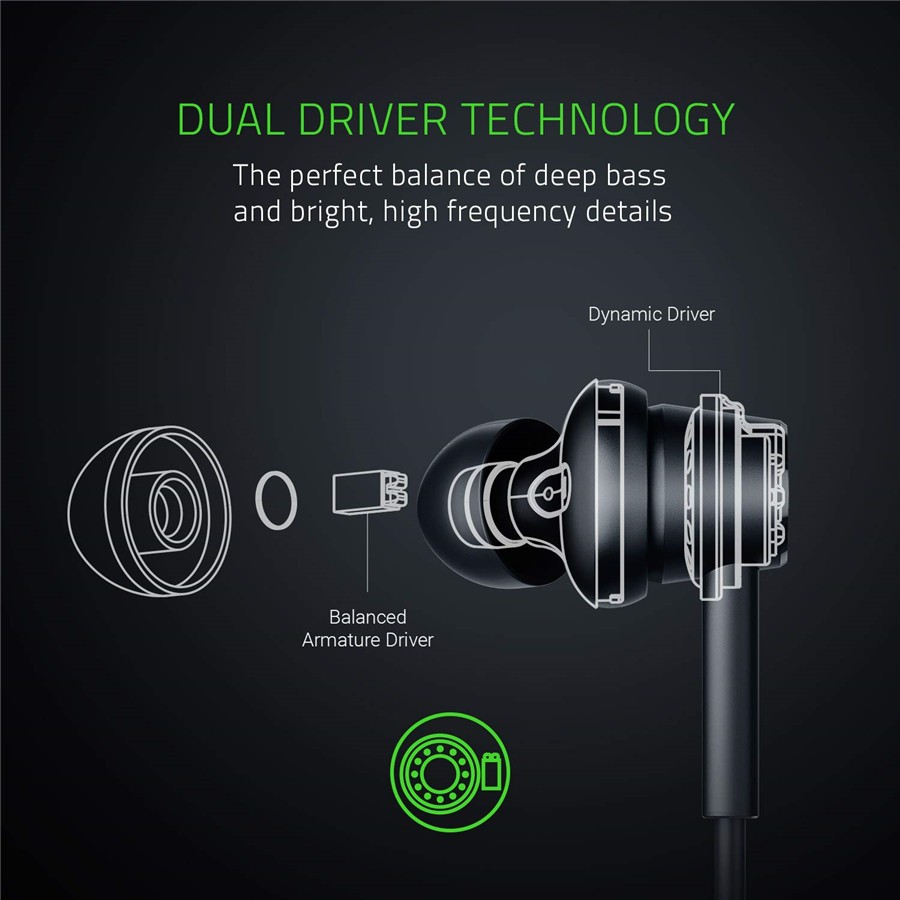 雷蛇(razer) hammerhead 有线入耳式耳机 3.