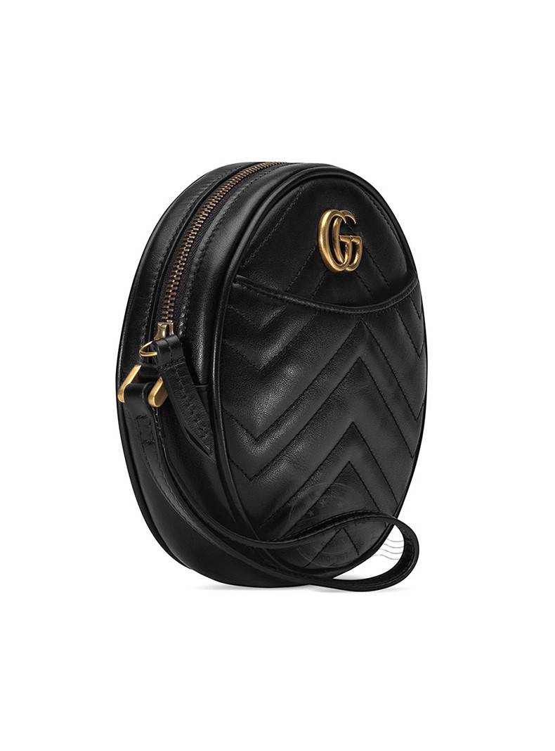 gucci古驰女包牛皮圆饼gg零钱手腕包575164 dtdct 1000 黑色【图片