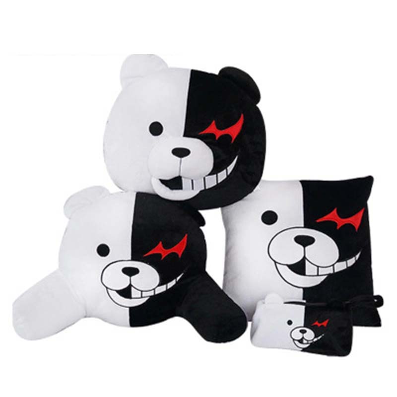 生日创意礼物毛绒玩具黑白熊 卡通周边圣诞玩偶毛绒公仔 粉白兔 25