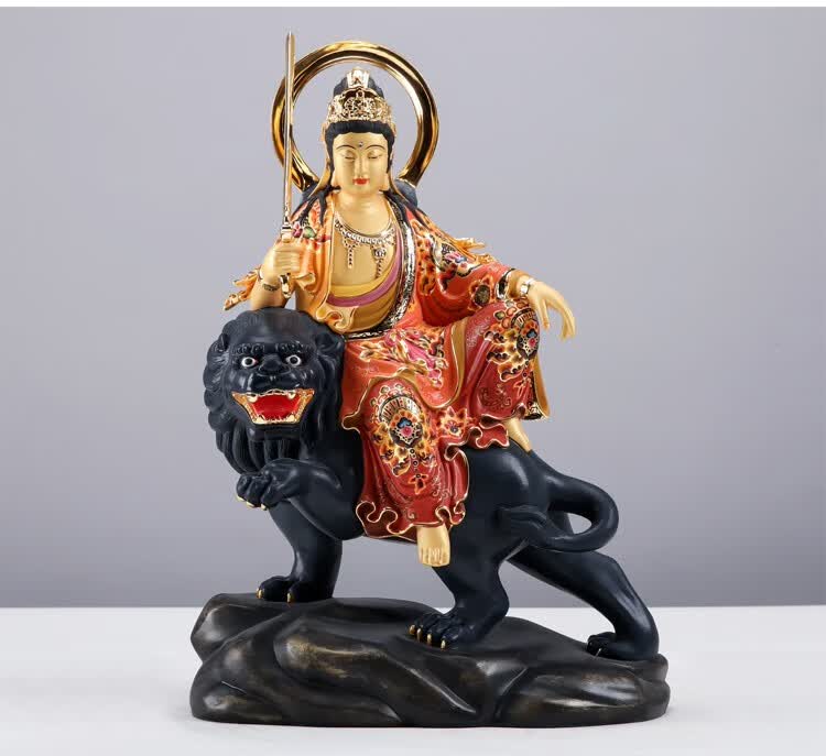 法器专营店商品编号:10057007671234商品名称:盛凡 宝华彩绘文殊菩萨