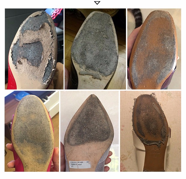 鞋底贴免剪真皮鞋底保护贴膜高跟鞋防磨贴鞋底贴底保护膜透明圆头3双