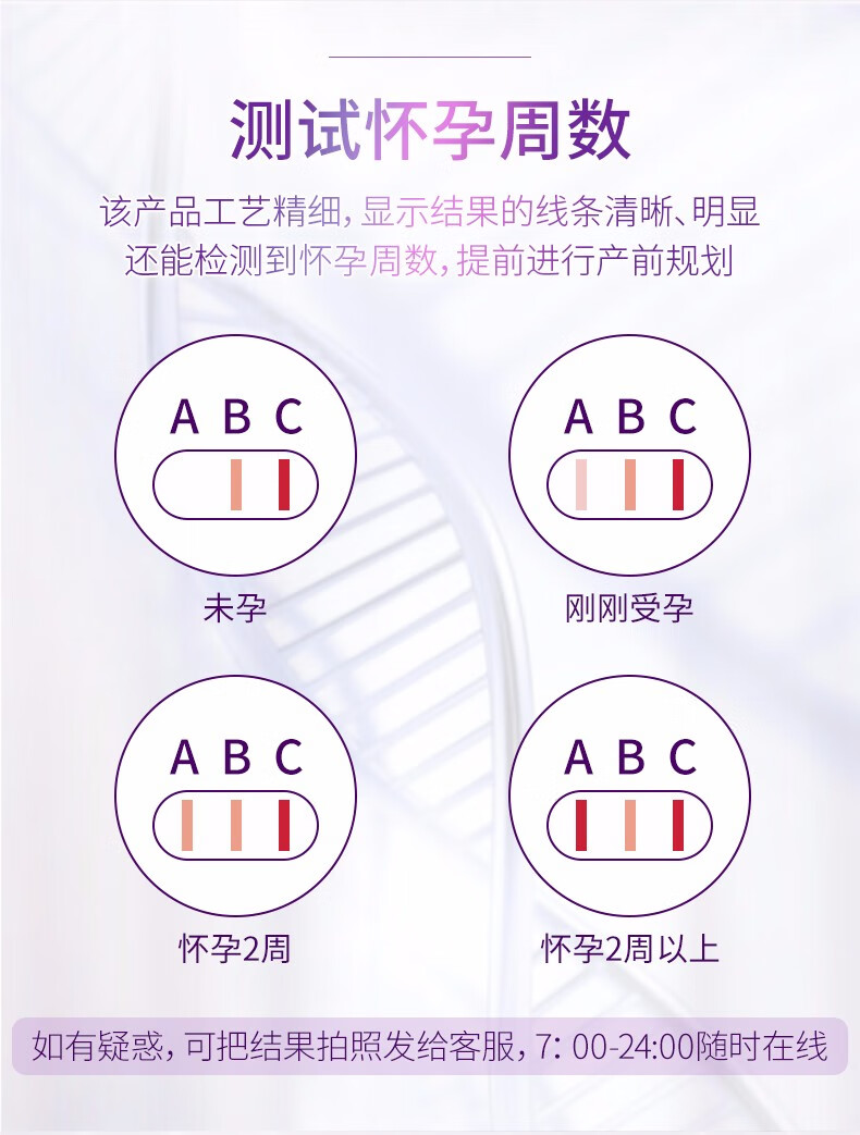 金秀儿验孕棒早早孕试纸检测快速测孕数字显示好孕周数精准高精度试条