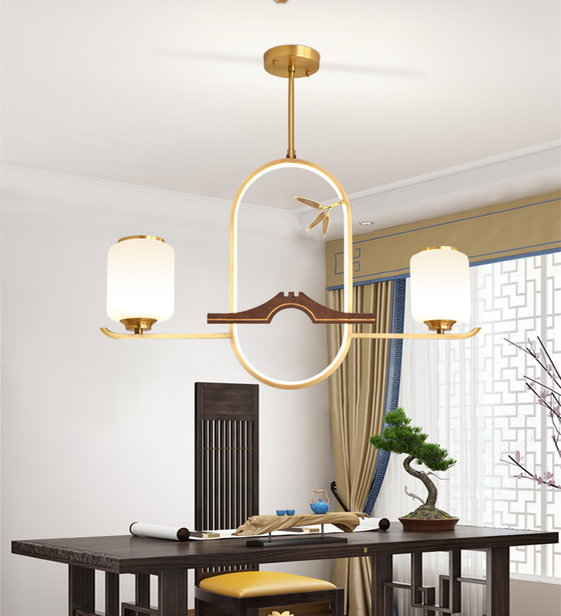幸福来敲门新中式餐厅吊灯客厅灯中国风禅意茶室吊灯书房卧室餐桌吧台
