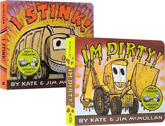 im dirty 垃圾车来了快乐工作的垃圾车 2册合售 儿童启蒙