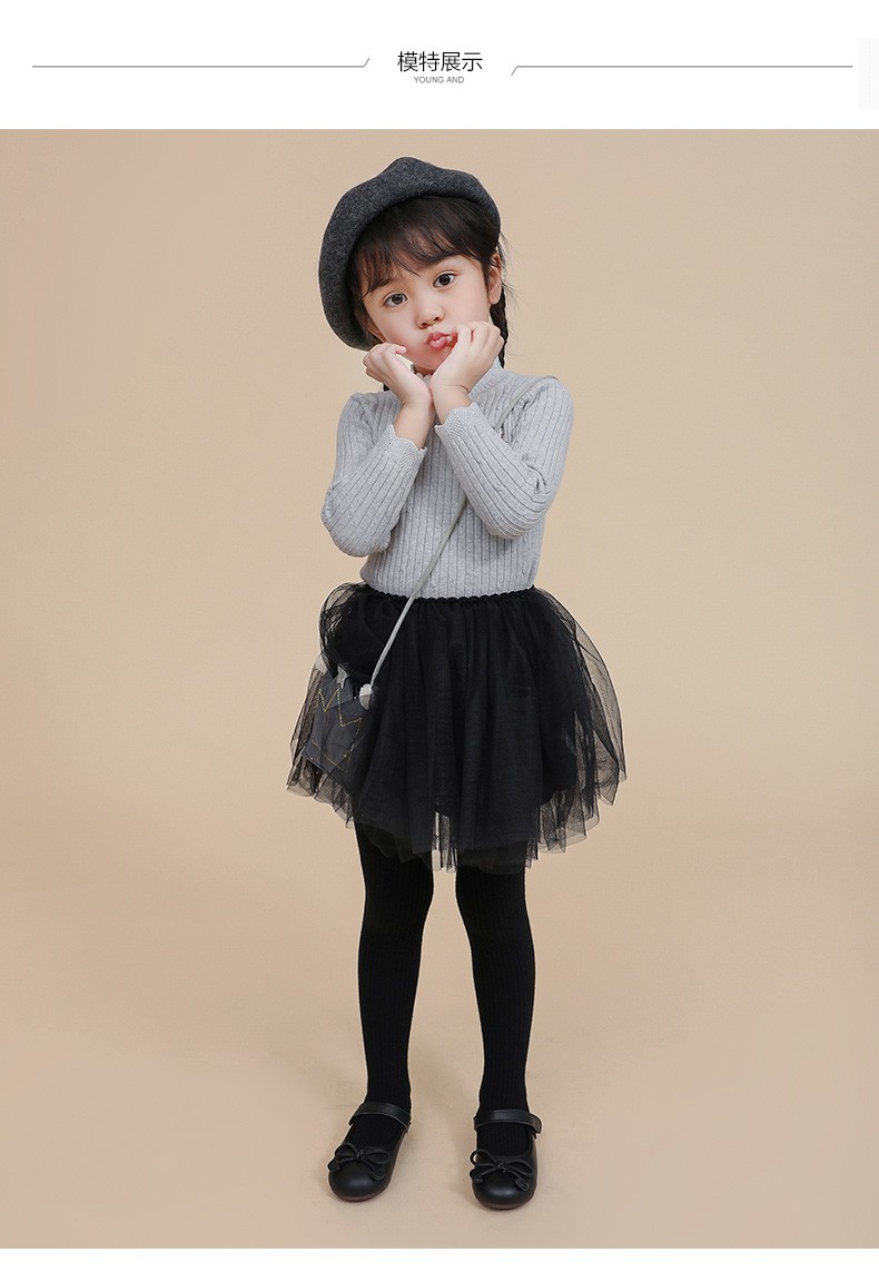 恩恩熊女童毛衣套头2019新款秋装1岁3小童6儿童针织毛线秋冬季宝宝