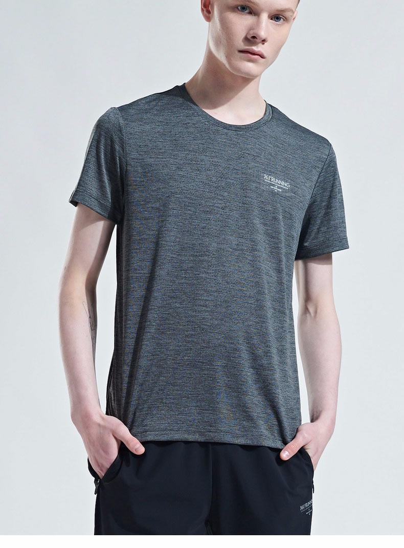 361度运动短袖t恤男 2019夏季薄款透气圆领男士体恤半袖衫新款男生