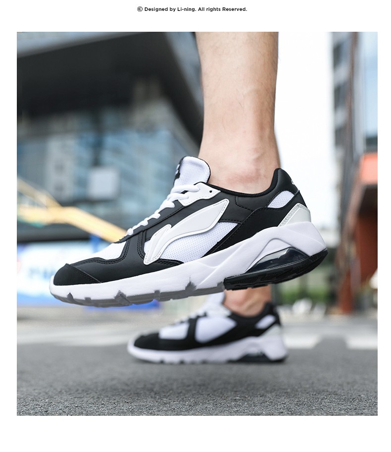 李宁男鞋运动鞋秋冬季休闲鞋子 -3标准黑/标准白 42(内长265)
