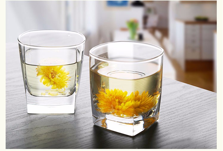 6只装家用水杯套装客厅玻璃杯子简约家庭泡茶喝茶杯子成套喝水具创意