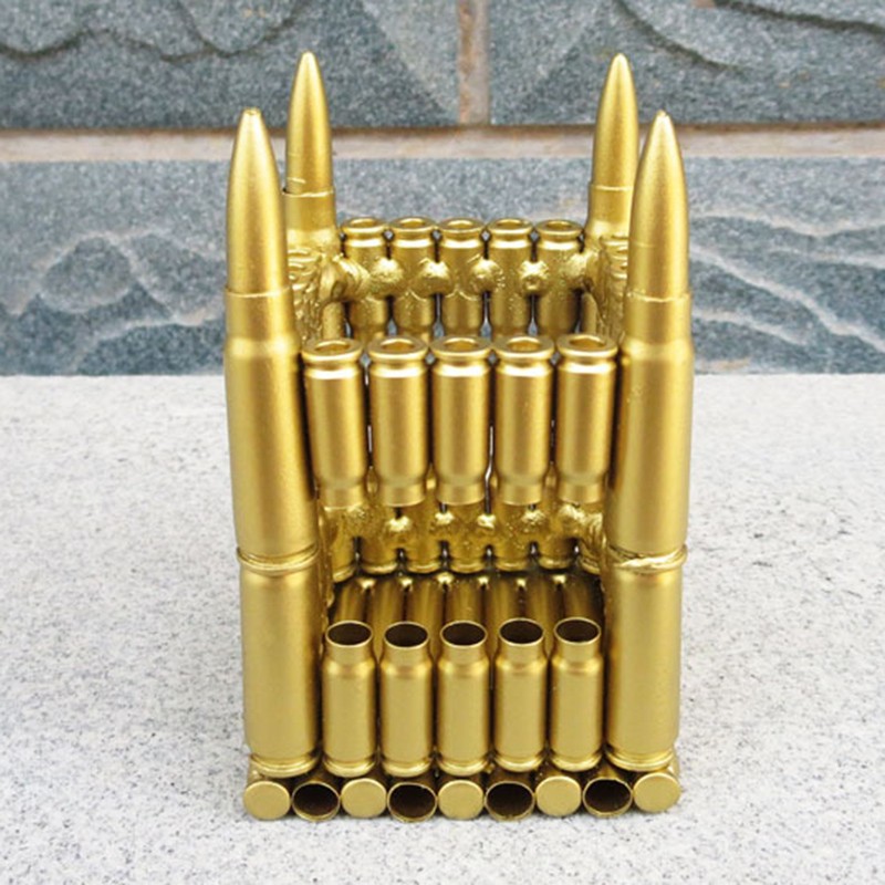 苏27飞机退伍军人纪念品军事模型摆件学生小礼品一箭穿心创意子弹笔筒