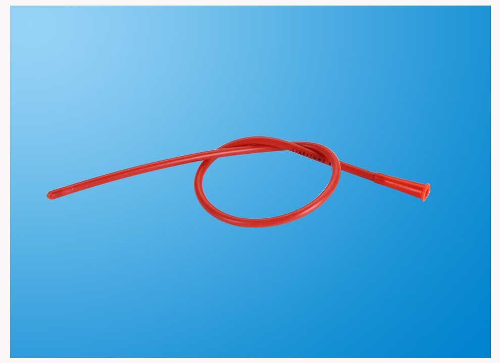 华越huayue一次性使用导尿管红橡胶尿管引流管代肛门管20支包简装8号