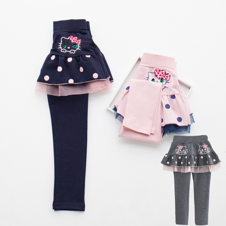 童装女童裤子秋款儿童裙裤春秋季女宝宝百搭裙裤子中小童小孩韩版洋气