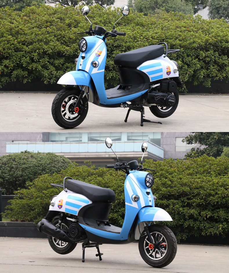 小龟王踏板摩托车125cc国四电喷摩托车可上牌鬼火踏板车复古燃油助力