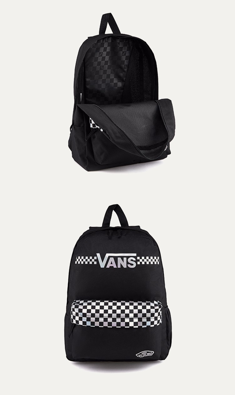 vans范斯男女背包运动休闲双肩包黑色backpack官方黑色均码