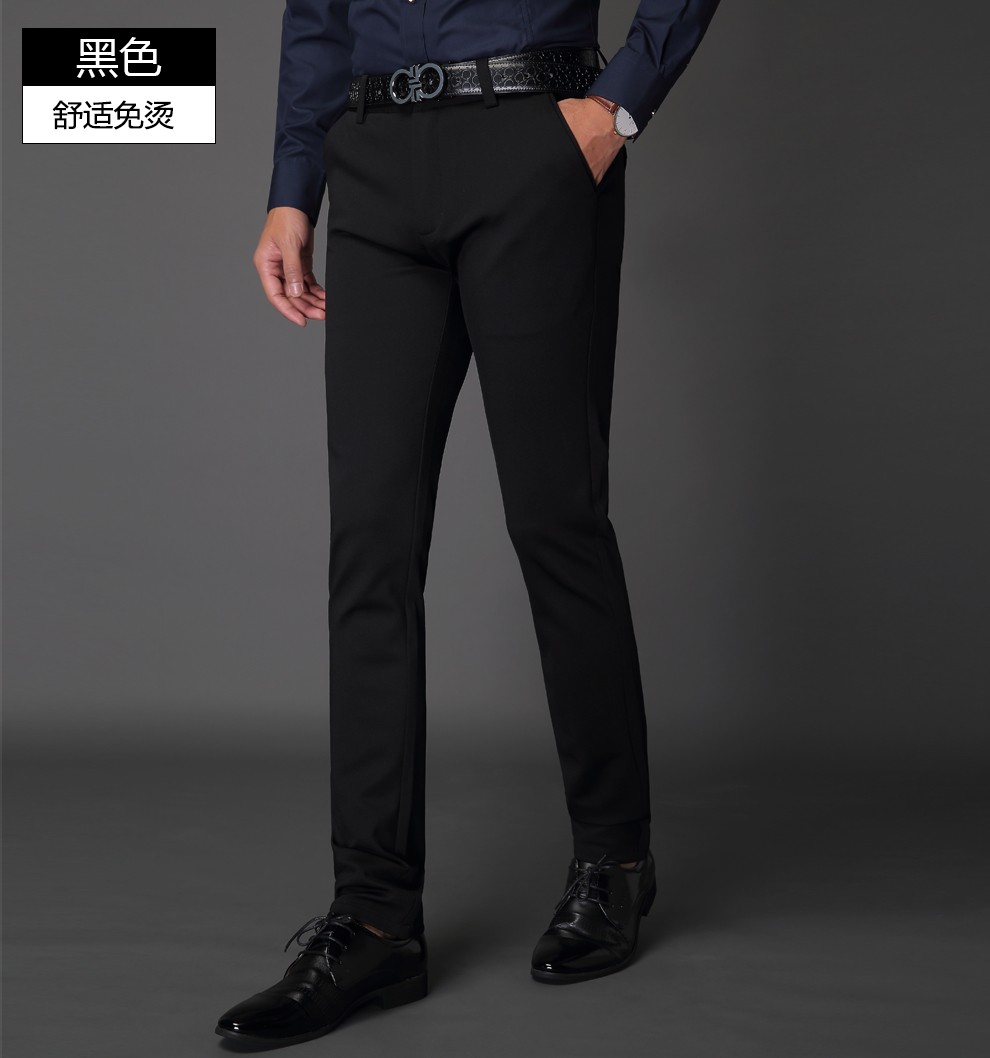 ceiaonkaenu西裤男2019夏季新款商务休闲修身西装裤男青年直筒男士