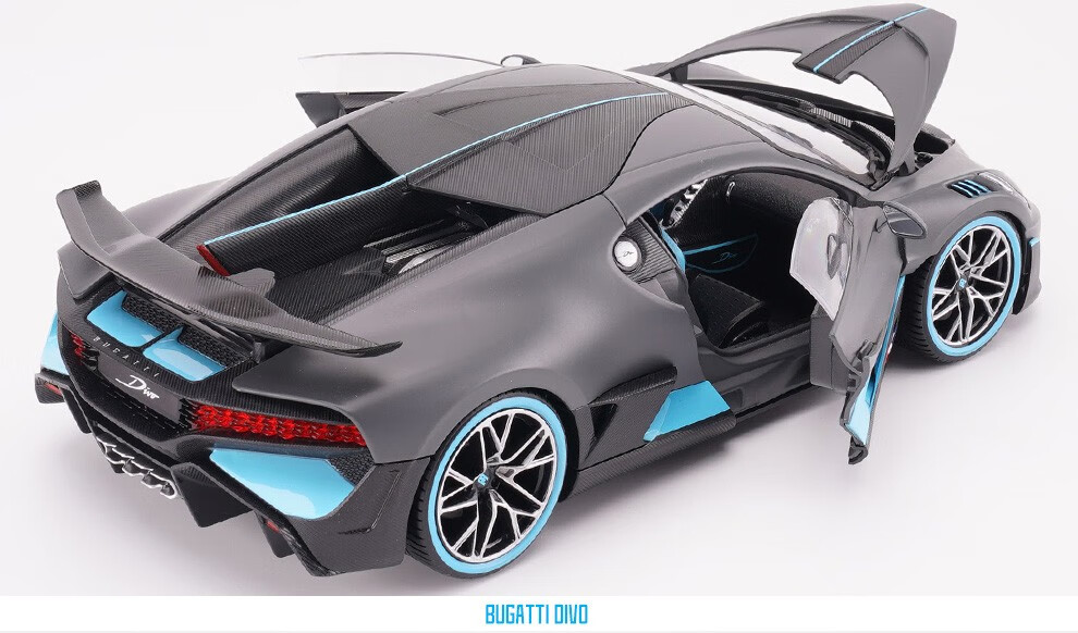 机智芽 布加迪divo威龙车模跑车汽车模型仿真合金玩具车收藏摆件 1/18