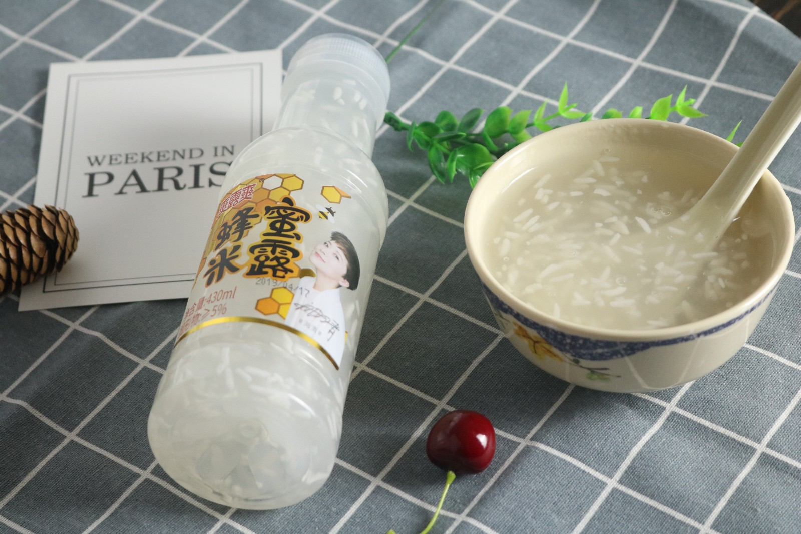 爽露爽蜂蜜米露430g*15瓶一箱孝感米酒饮料米酒月子米酒 湖北特产