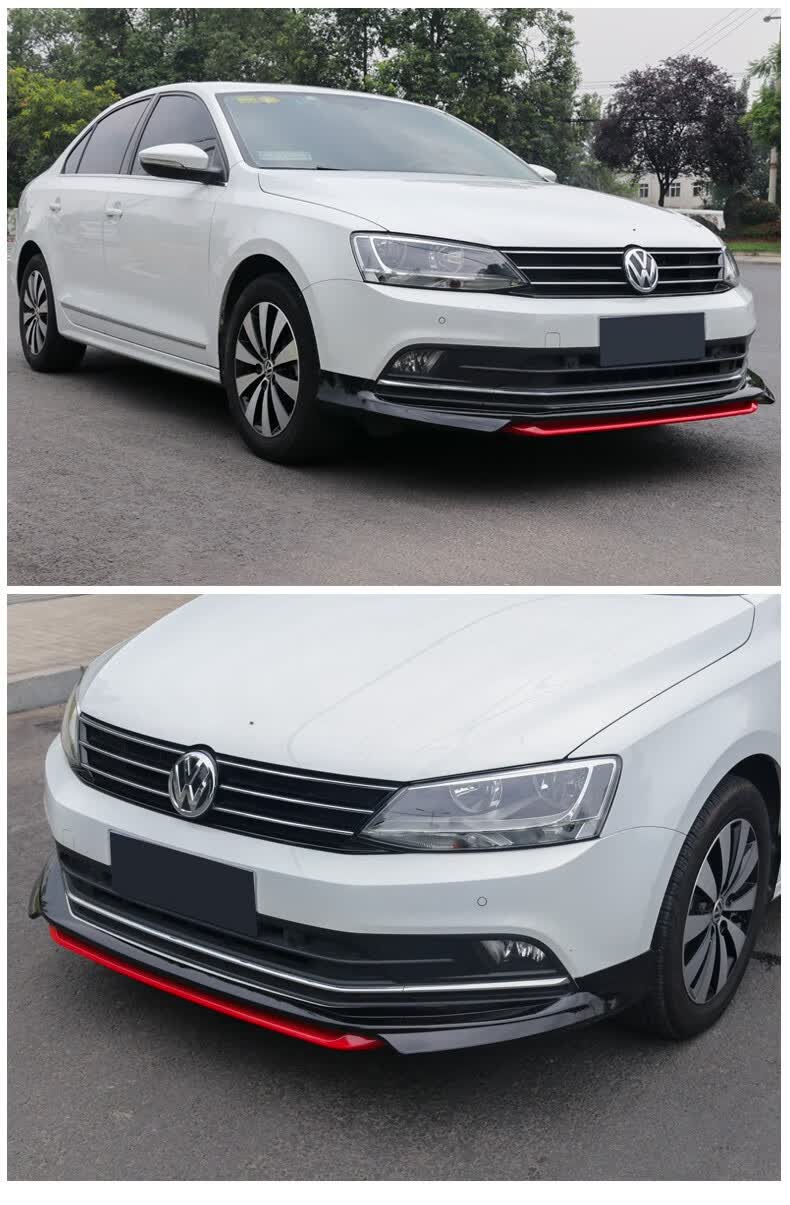 适用于 大众12-18款新速腾改装运动款大小包围前唇下铲后唇侧裙尾翼