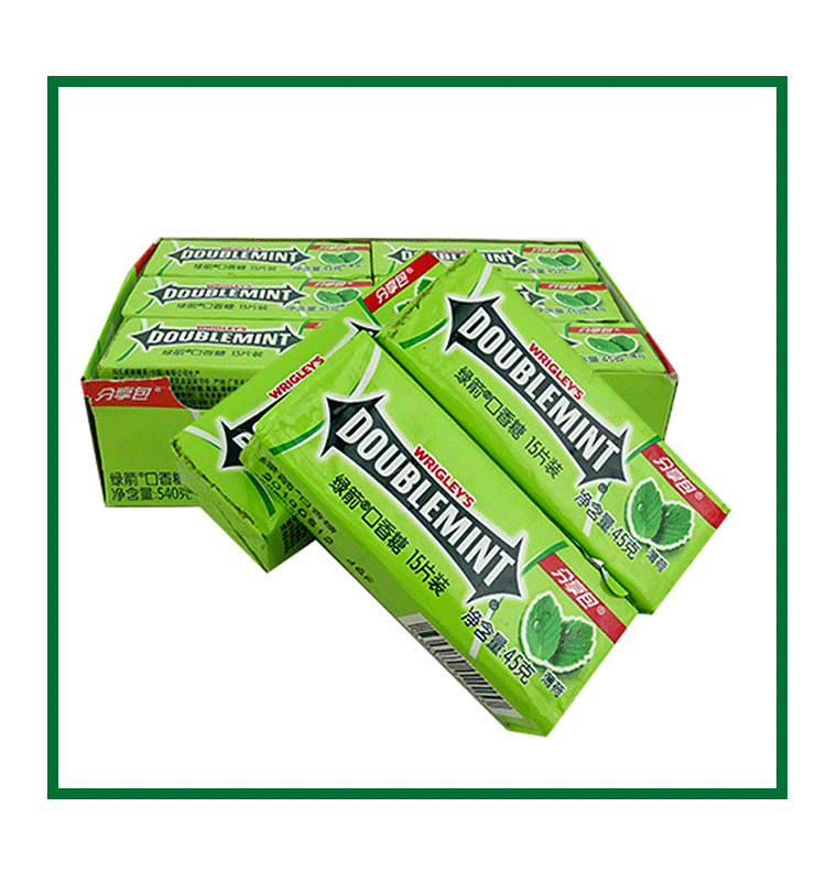 箭牌口香糖薄荷味540g45gx12条装整盒出糖果弭黎