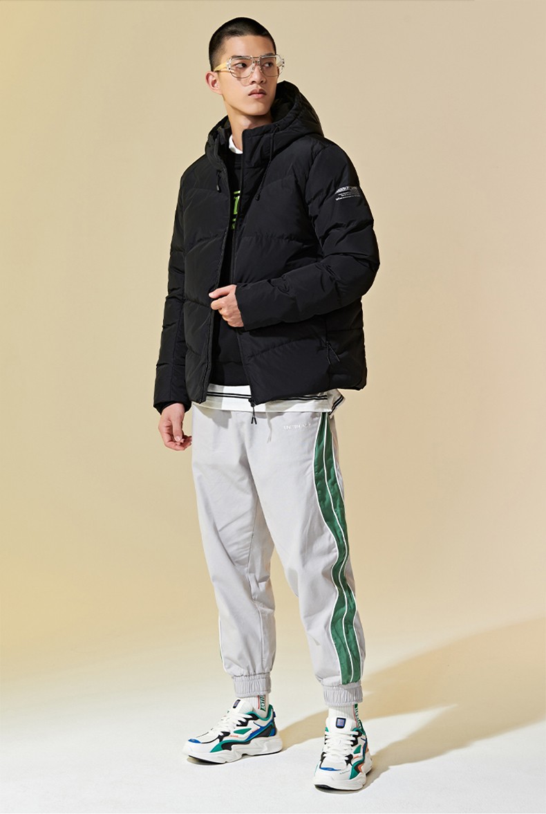 361羽绒服男外套男装2020春季短款运动服轻薄保暖连帽棉上衣 4301-4