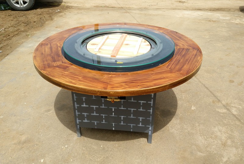 大锅台灶台鱼柴火鸡烧液化气地锅鸡的地锅灶厂家铁锅炖饭店火锅桌ln