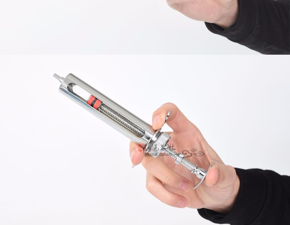 boussac 稽峰兽用金属注射器不锈钢注射针器 防疫用注射器猪牛羊用