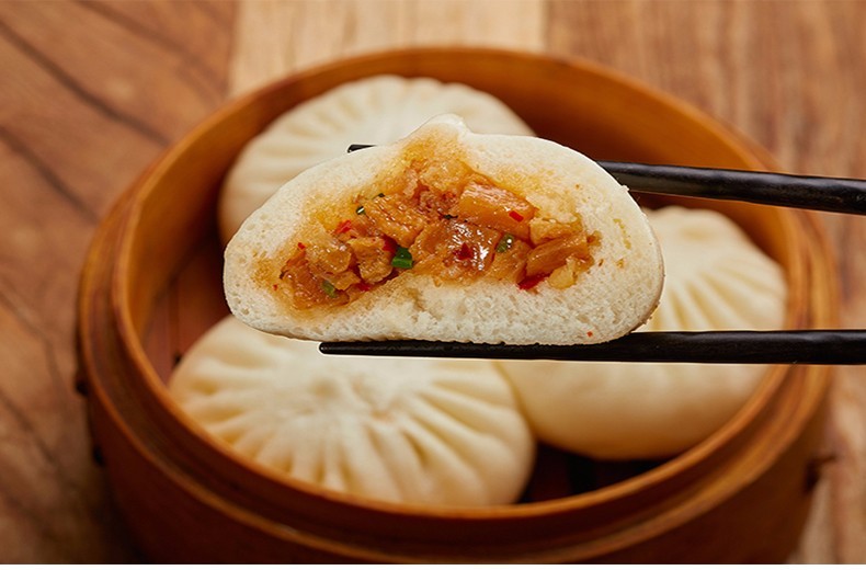 【浙江馆】缸鸭狗手工萝卜干包400g萝卜团早餐手工蔬菜包子 一包 400g